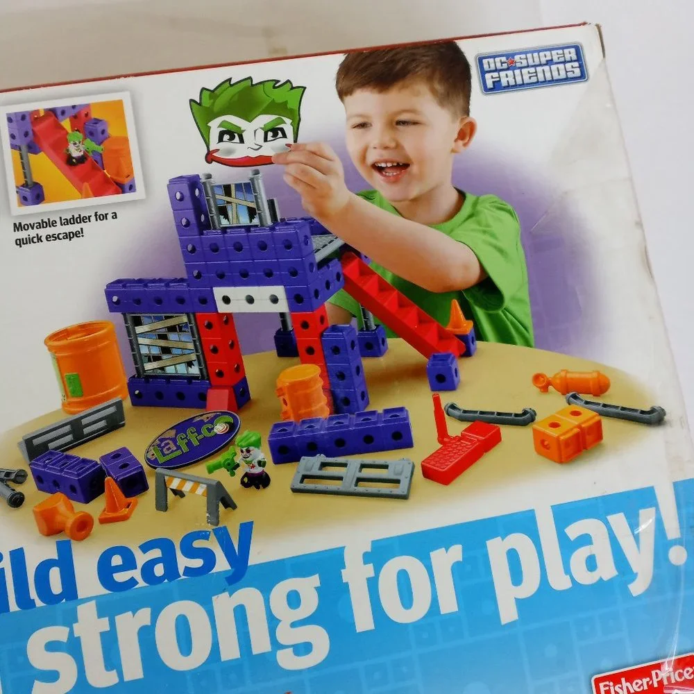 Joker's Laugh Lab Fisher Price Trio Batman DC Super Friends Building Set
